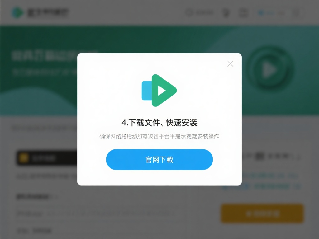 4.&nbsp;下载文件与快速安装
点击官网下载的按钮前，