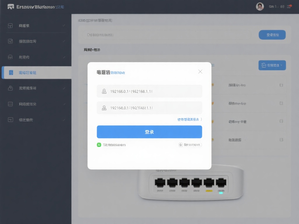 登录路由器管理员界面
打开浏览器并输入路由器的网